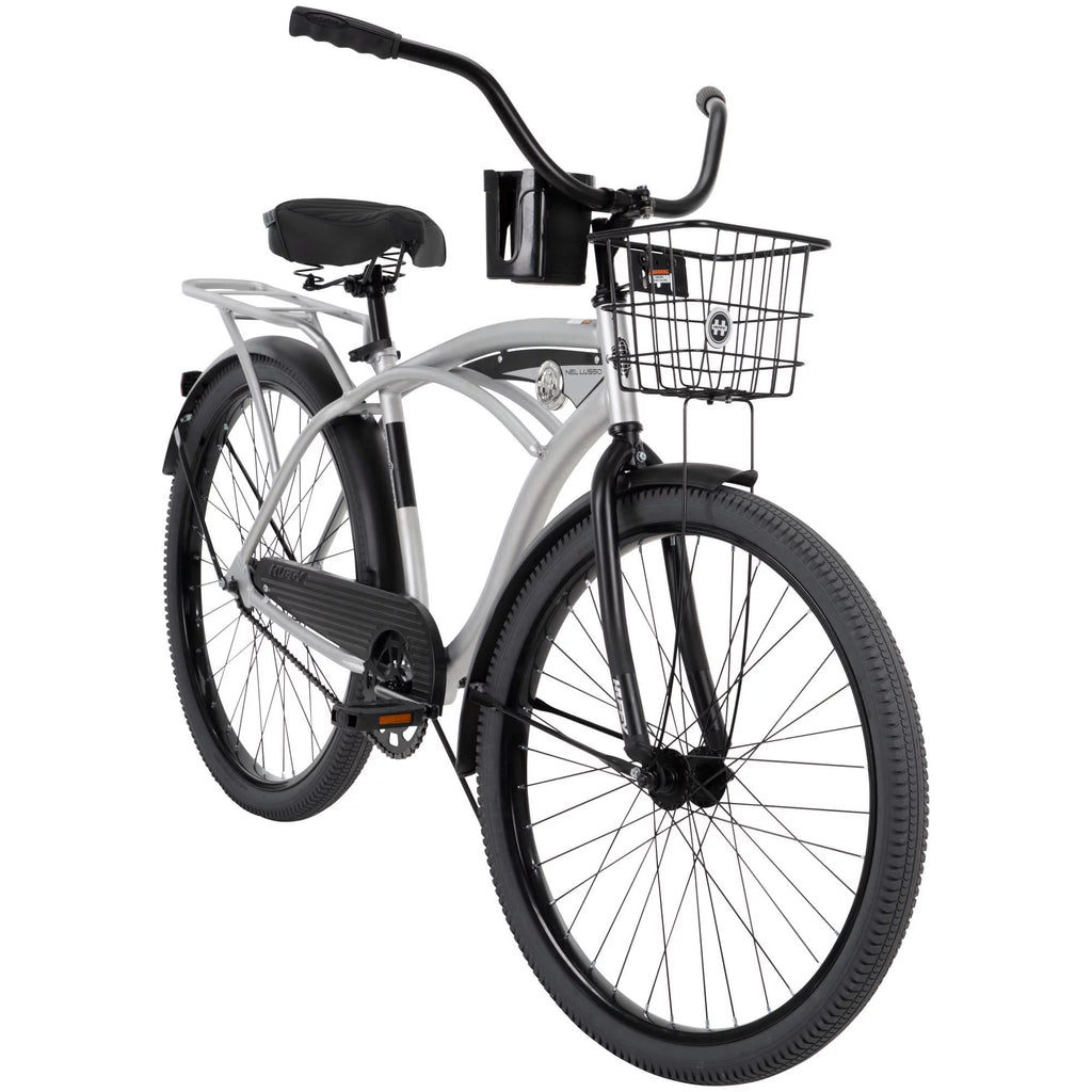 Huffy 26” Nel Lusso Men's Cruiser Bike, Matte Black