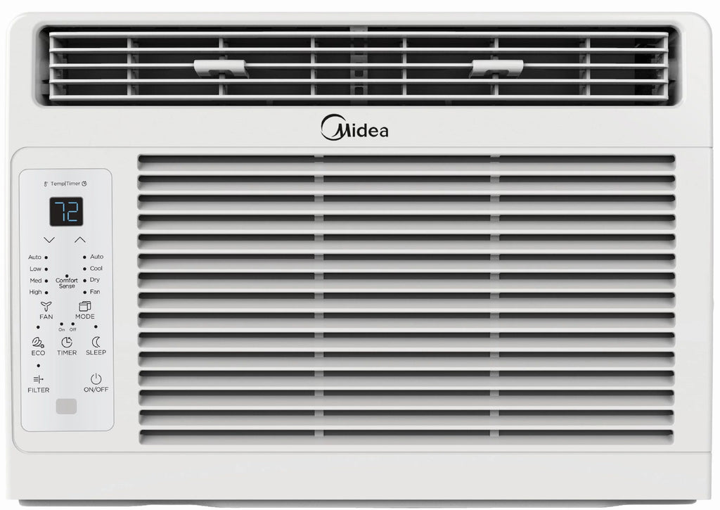 Midea 5,000 BTU 150 Sq Ft Window Air Conditioner with Remote, White, MAW05R1WWT