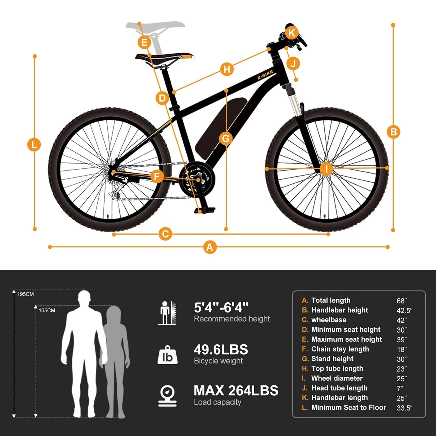 Yoloway EB5 Electric Bike for Adults 350W Motor Ebike with 360Wh Removable Battery, 26" Commuting Electric Mountain Bike, Shimano 7 Speed
