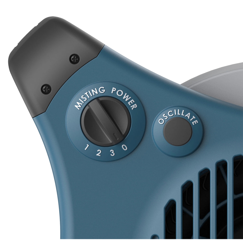 Lasko 15" Pivoting Misto Outdoor Misting Fan with GFCI Cord and 3 Speeds, Black, 7050, New