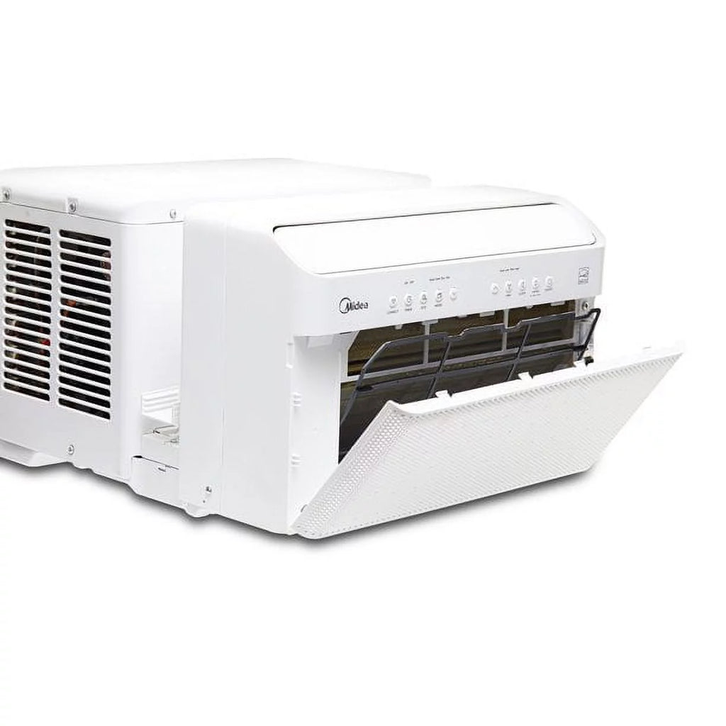 Restored Midea 8,000 BTU Smart Inverter U-Shaped Window Air Conditioner, 35% Energy Savings, Extreme Quiet, MAW08V1QWT (Factory Refurbished)