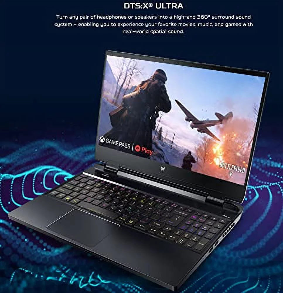Acer 5th Blade Cooling Technology Predator Helios 300 15.6" FHD 144Hz 3ms Gaming Laptop - Intel Core i7-11800H - NVIDIA RTX 3060-2.3KG - Thunderbolt 4- w/Cloth (32GB RAM | 2TB PCIe SSD | 2TB HDD)