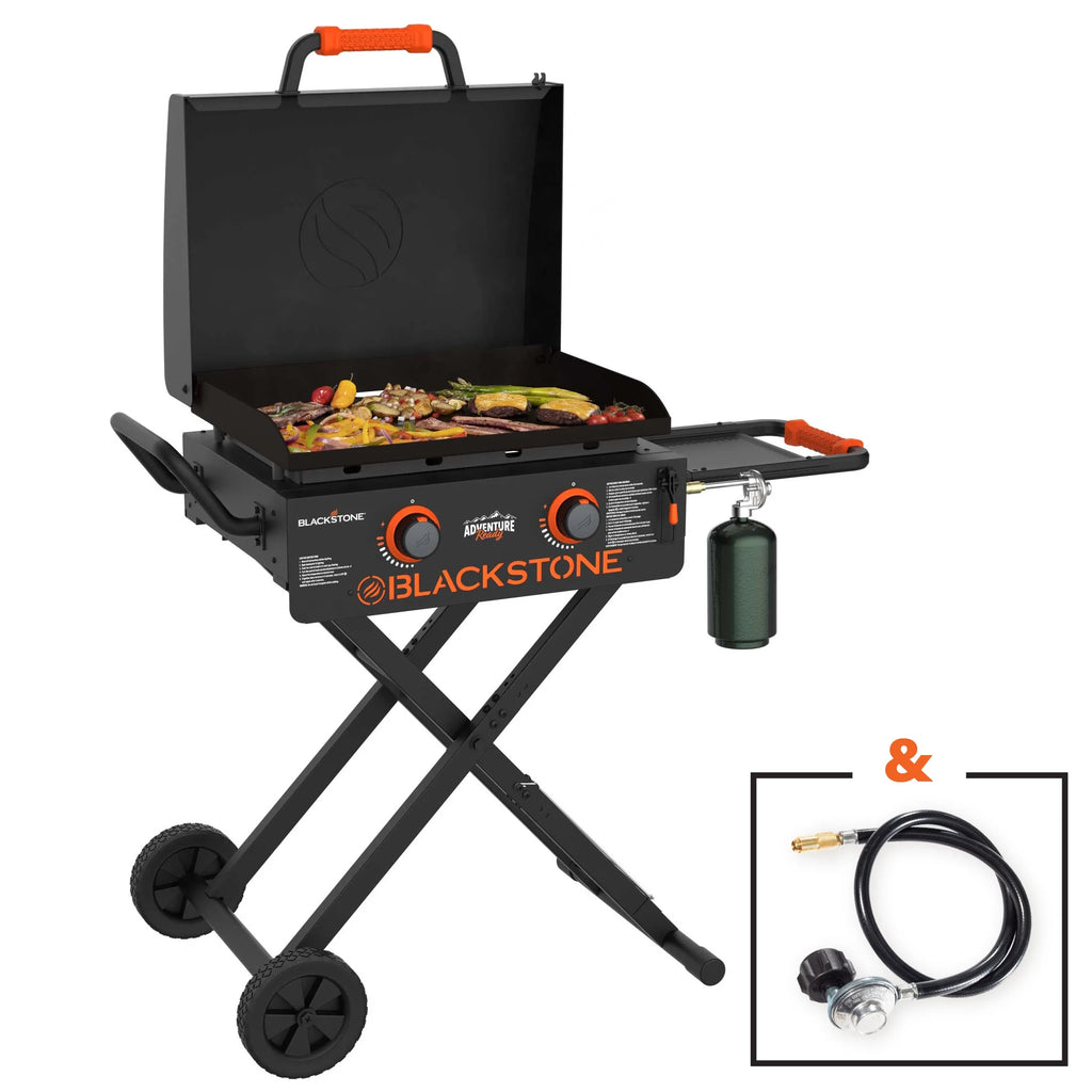 Blackstone Adventure Ready 2-Burner 22" Propane Omnivore Griddle with Flex-fold Legs