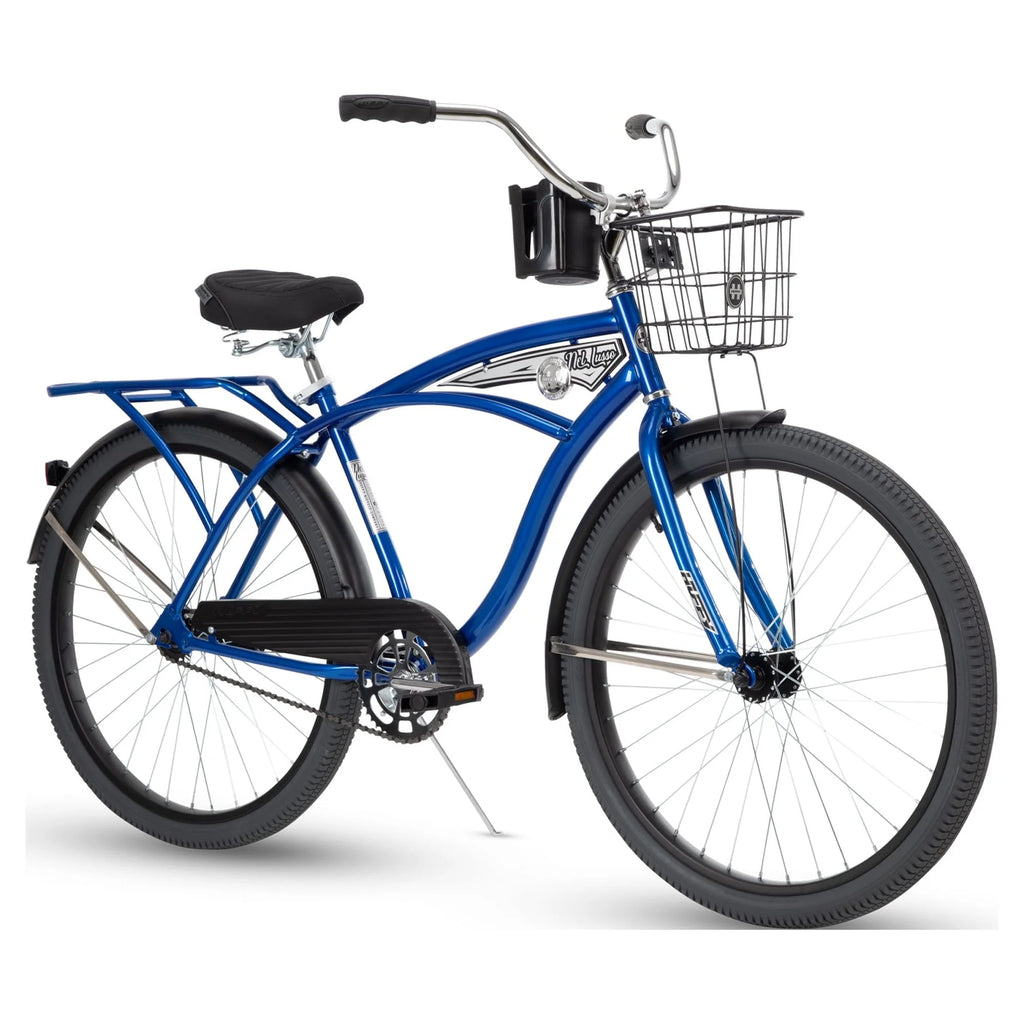 Huffy 26” Nel Lusso Men's Cruiser Bike, Matte Black