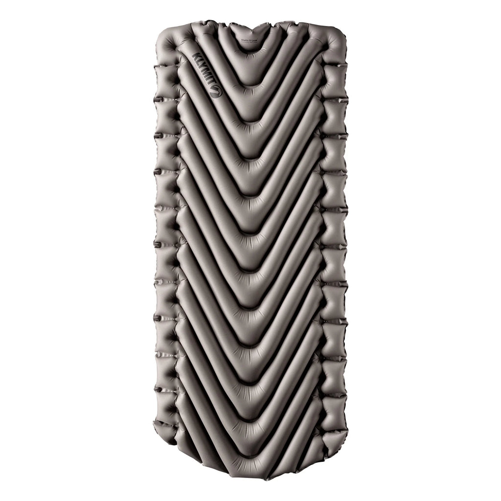 Klymit Static V Luxe Sleeping Pad, 76x30x3in, Stone Gray