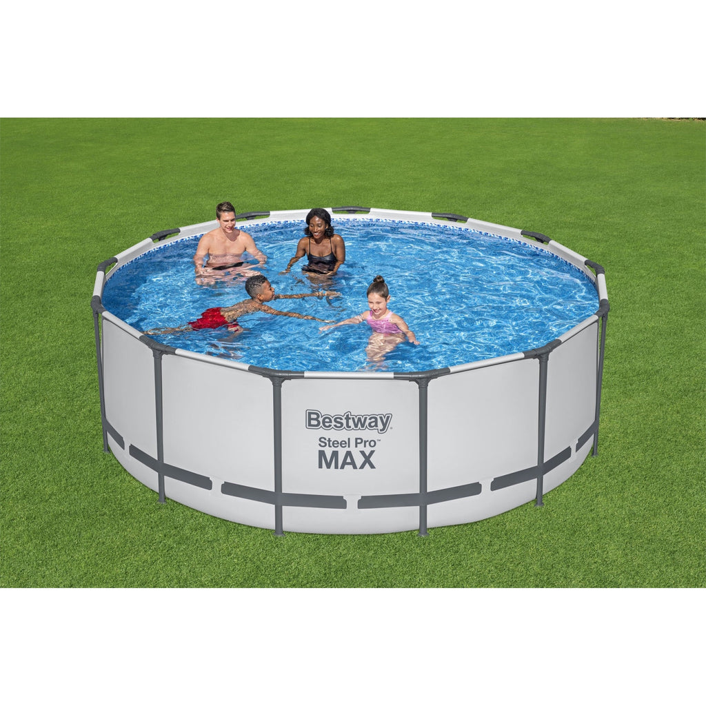 Bestway Steel Pro 15' x 48" Round Above Ground Outdoor Swimming Pool