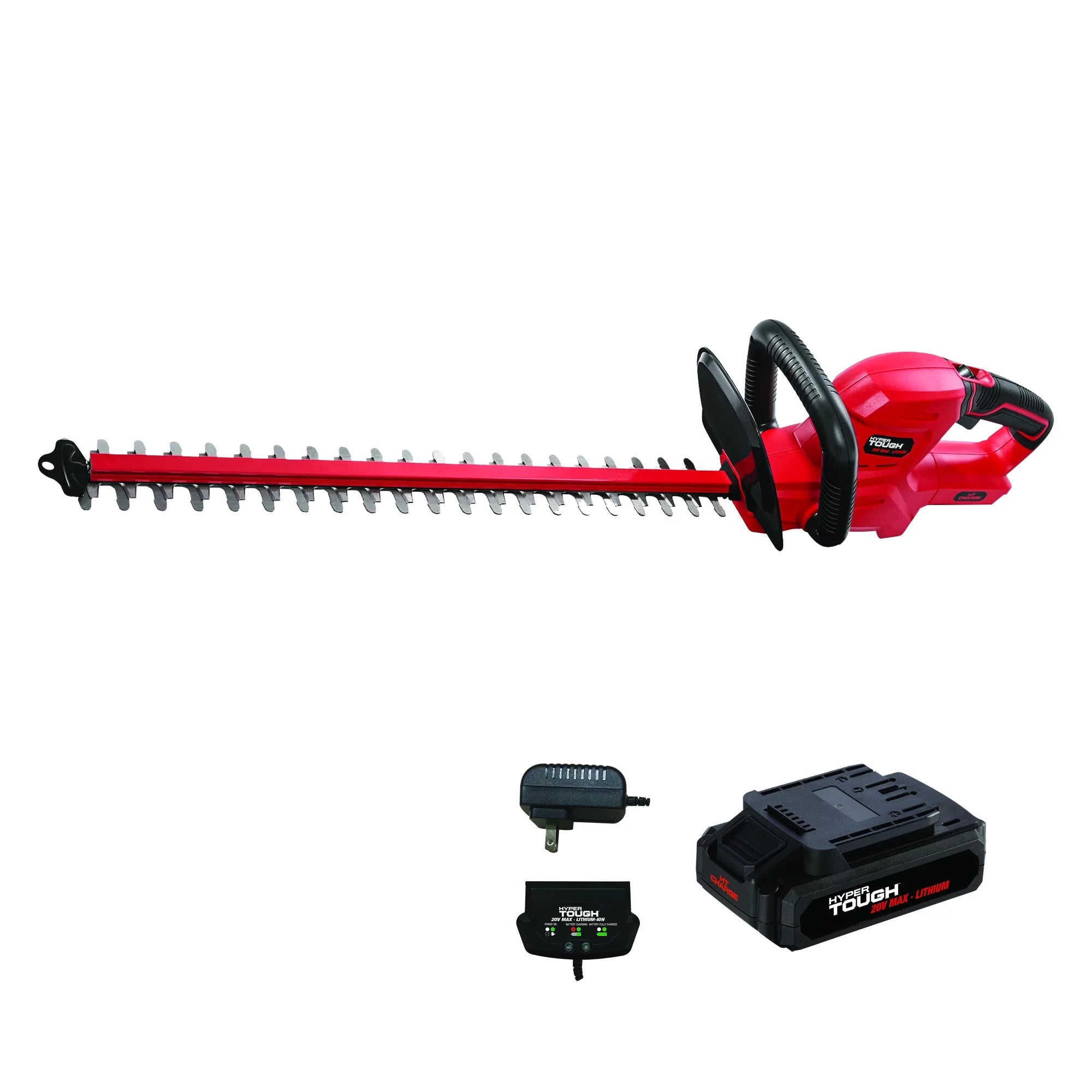 Hyper Tough 20V Max 22-inch Cordless Hedge Trimmer, HT19-401-003-09