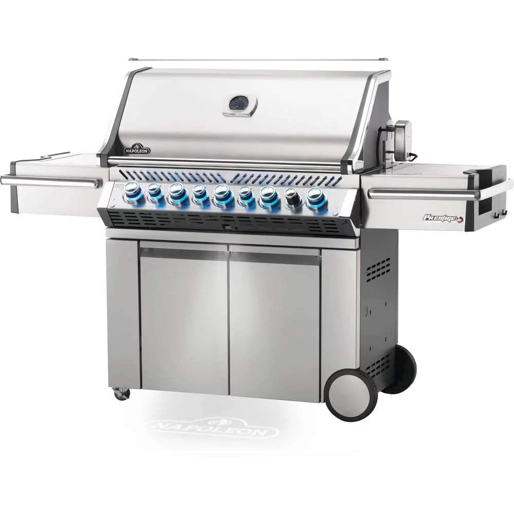 Napoleon PRO665RSIBPSS-3 Prestige PRO 665 RSIB Propane Outdoor Grill with 5 Burners Bundle with Napoleon PRO 665 Outdoor Grill Cover Black and Premium 2 YR CPS Enhanced Protection Pack