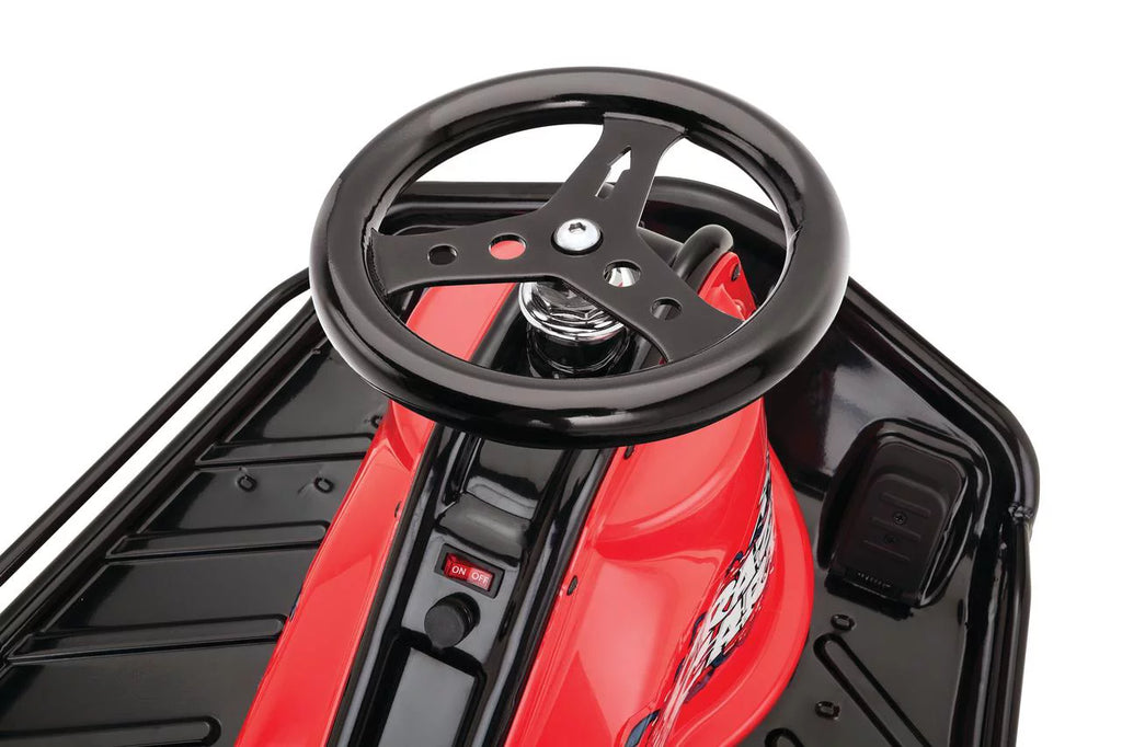 Razor Crazy Cart - 24V Electric Drifting Go Kart for Kids 9 and up- Variable Speed, Up to 12 mph, Drift Bar for Controlled Drifts