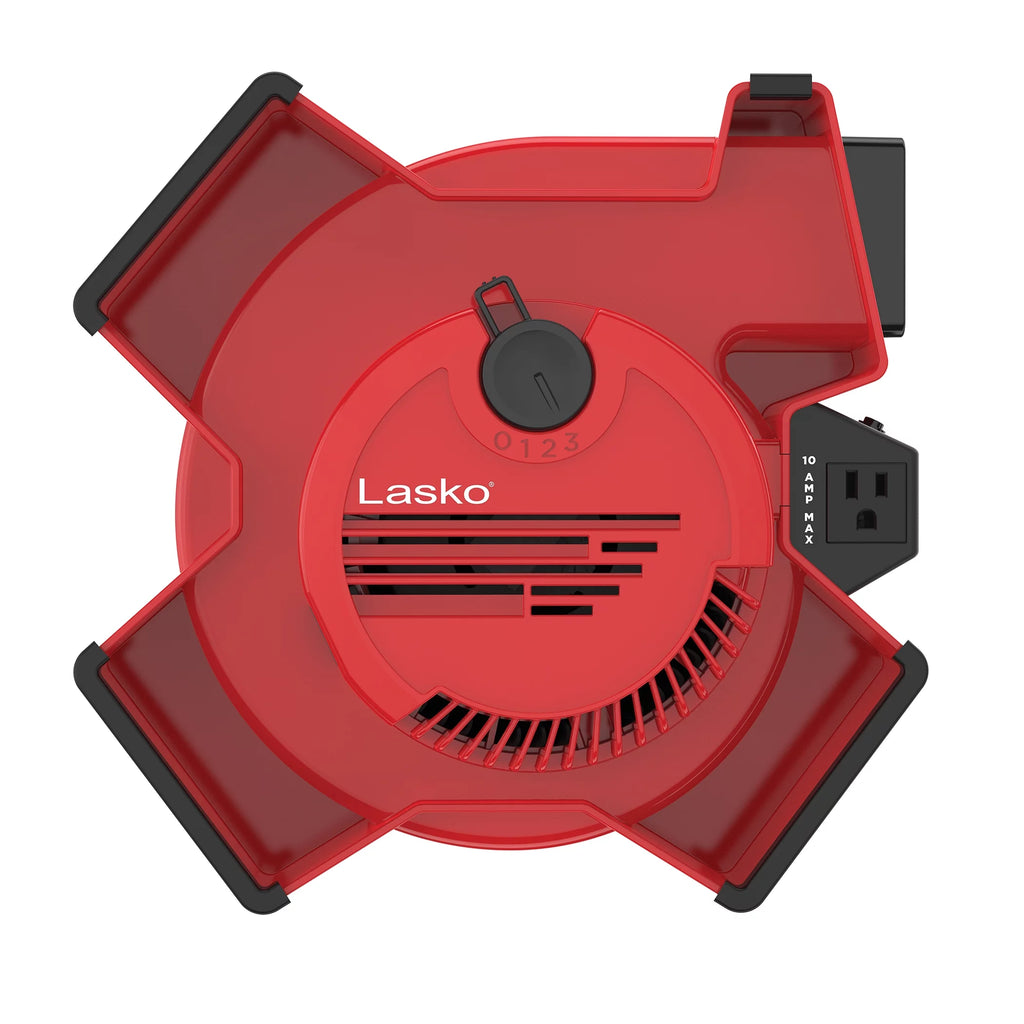 Lasko X-Blower 6 Position Blower Fan with Accessory Outlet and USB Ports, X12904, Gray