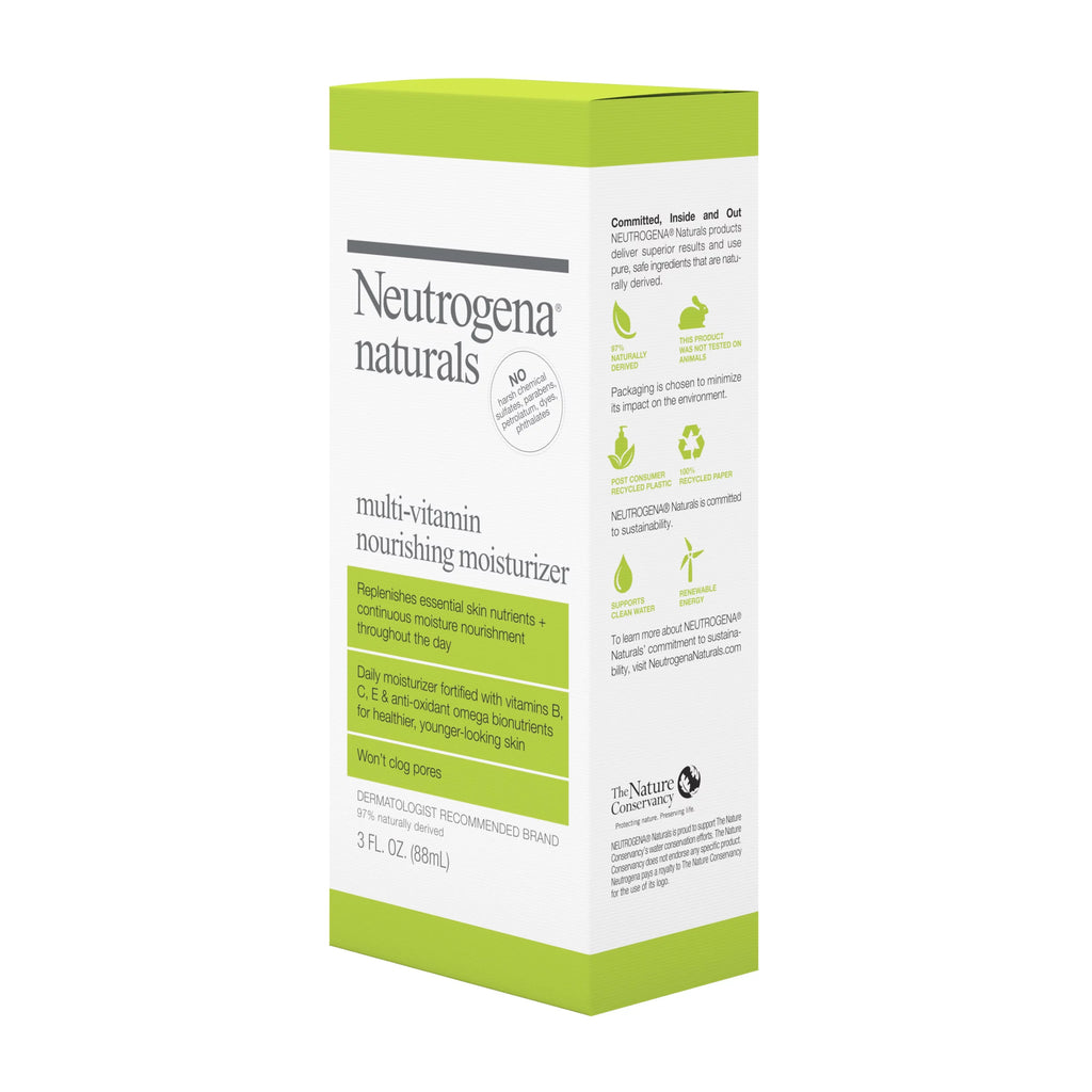 Neutrogena Naturals Multi-Vitamin Nourishing Daily Face Moisturizer, 3 fl oz