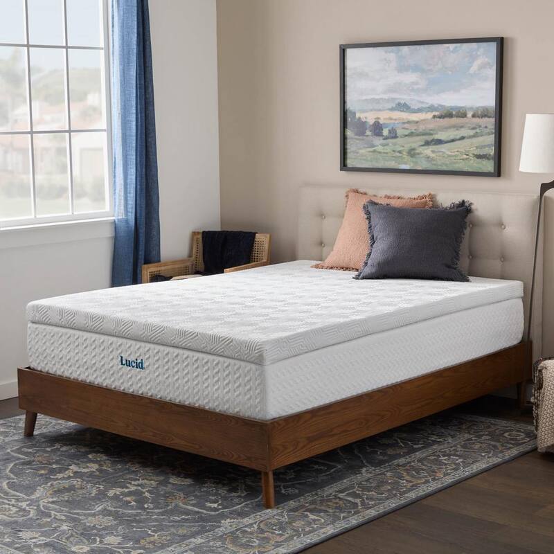 3 in. Twin Bamboo Charcoal and Gel Memory Foam Mattress Topper