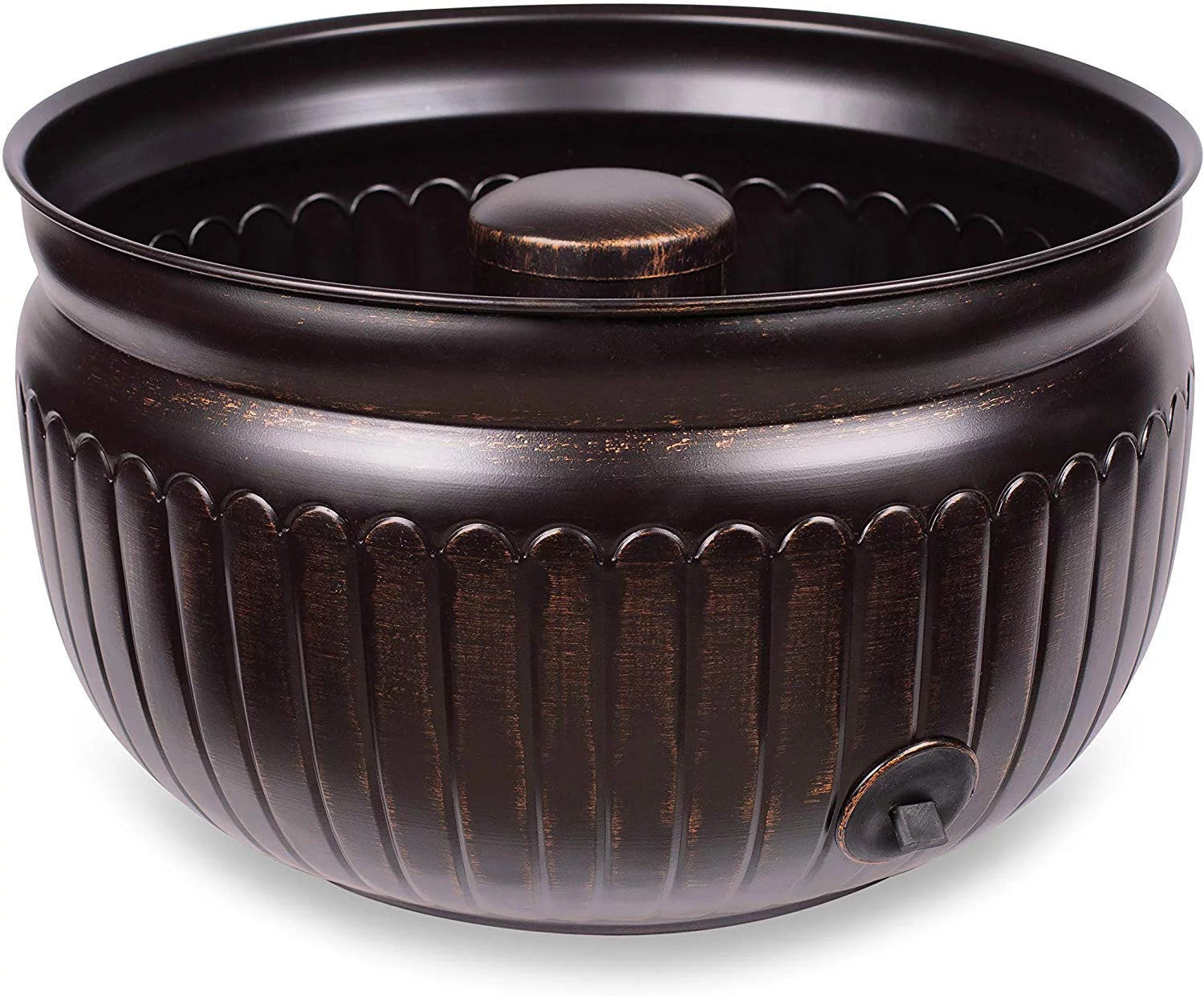 BirdRock Home Decorative Water Hose Pot - Distressed Bronze - 100 ft Hose