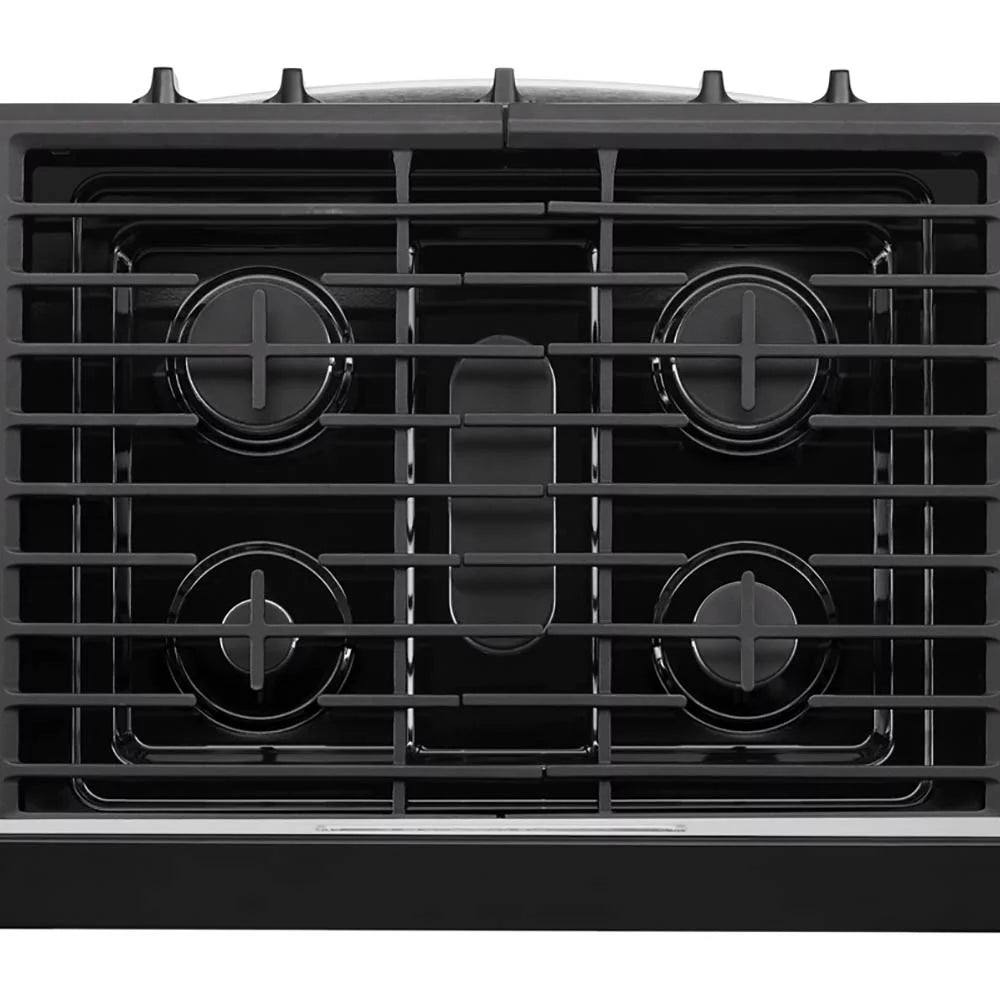 WFG505M0MS Whirlpool 30" 5.1 cu ft 5 Burners Gas Range in Stainless Steel.dimensions of 29” width, 27.2” depth, and 46.25” height
