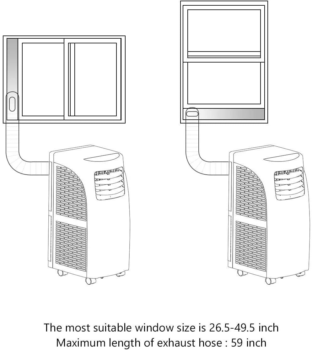 Costway 8000BTU Air Conditioner &amp; Dehumidifier Portable Air Conditioner 5500 BTU (8000BTU ASHRAE)