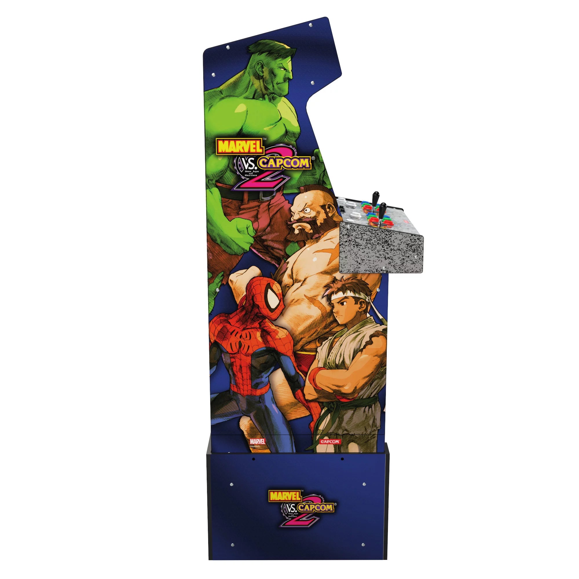 Arcade1up Marvel vs Capcom 2 Arcade with Lit Marquee and Riser