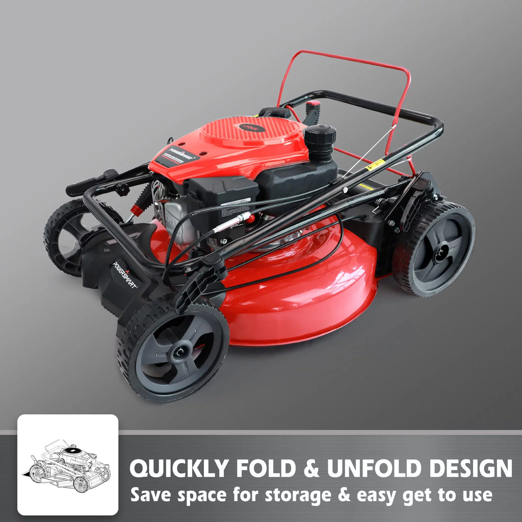 Power Smart 21-inch 3-in-1 Gas Powered Self-Propelled Lawn Mower