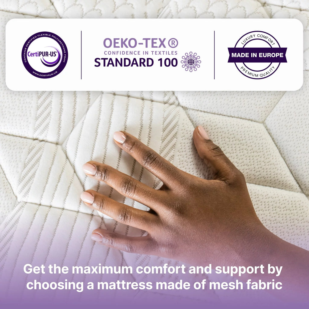 NapQueen Victoria 12" Medium Firm, Hybrid of Cooling Gel Infused Memory Foam and Pocket Spring Mattress, Queen Size