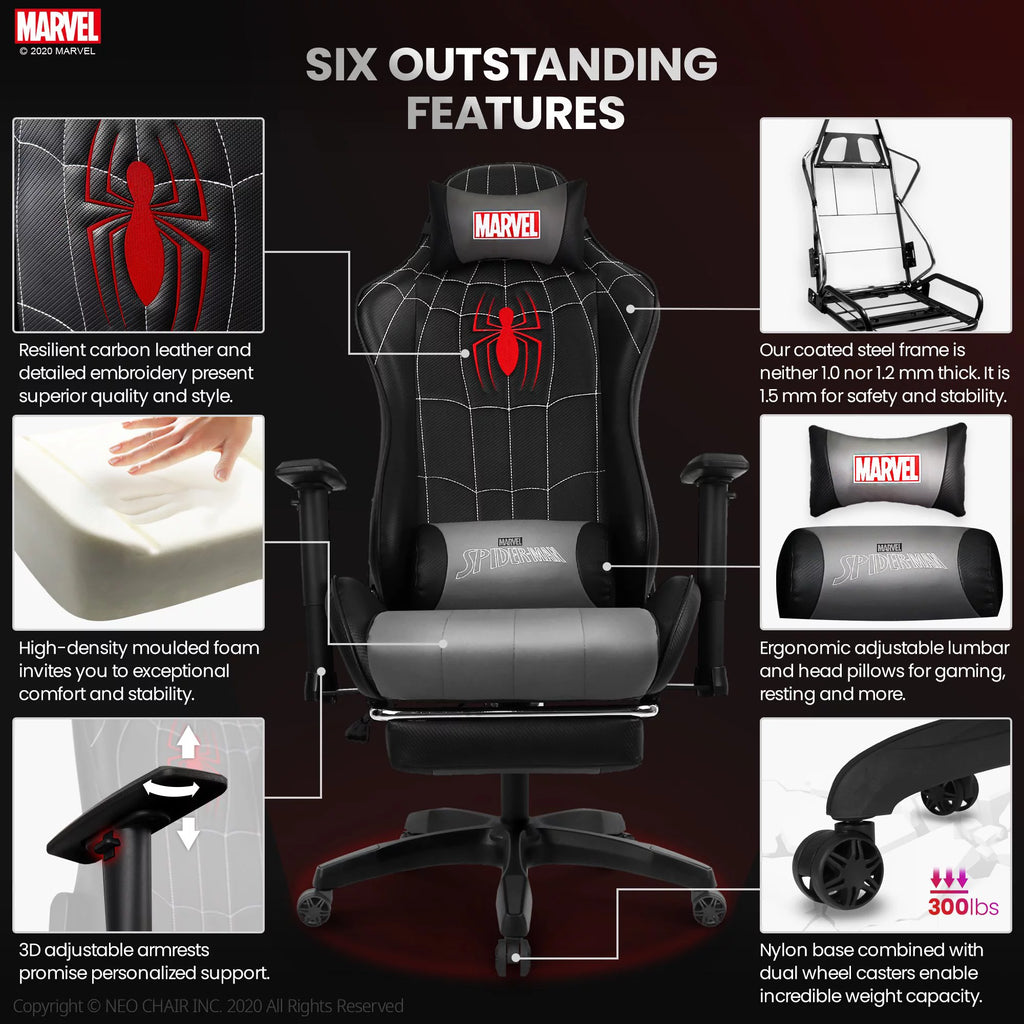 Neo Chair MARVEL Prime Series Ergonomic High-Back Gaming Chair, Captain America