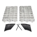 EasyFlex Decorative No-Dig Landscape Edging Kit - 20 ft., Light Gray Faux Stone