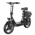 ASKGO K11 Electric Scooter Adults, 500W(650W Peak) Motor, 25mph Speed 30Miles Long Range Electric Scooter with Seat, Dual Disc Brakes, 48V 15AH E Scooter for Adults Commuter, Travel