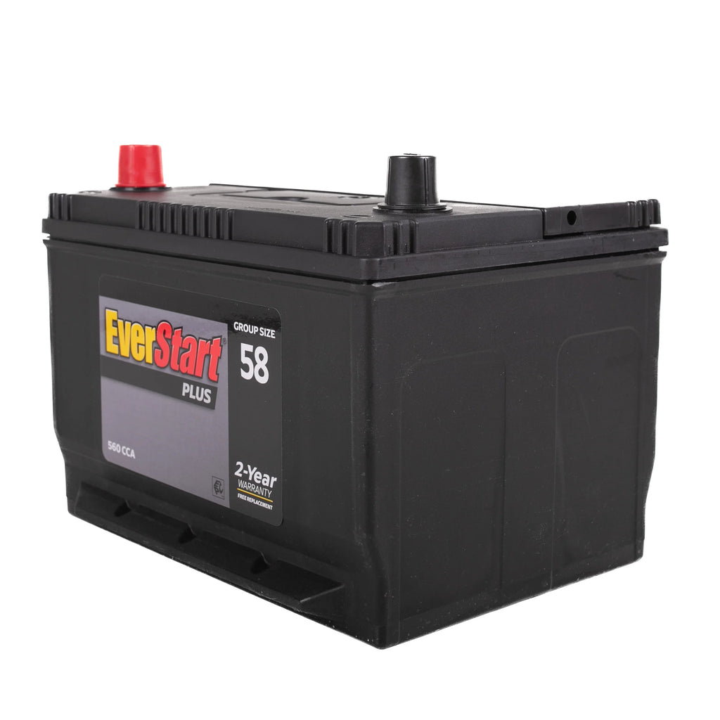 EverStart Plus Lead Acid Automotive Battery, Group Size 58 (12 Volt/550 CCA)