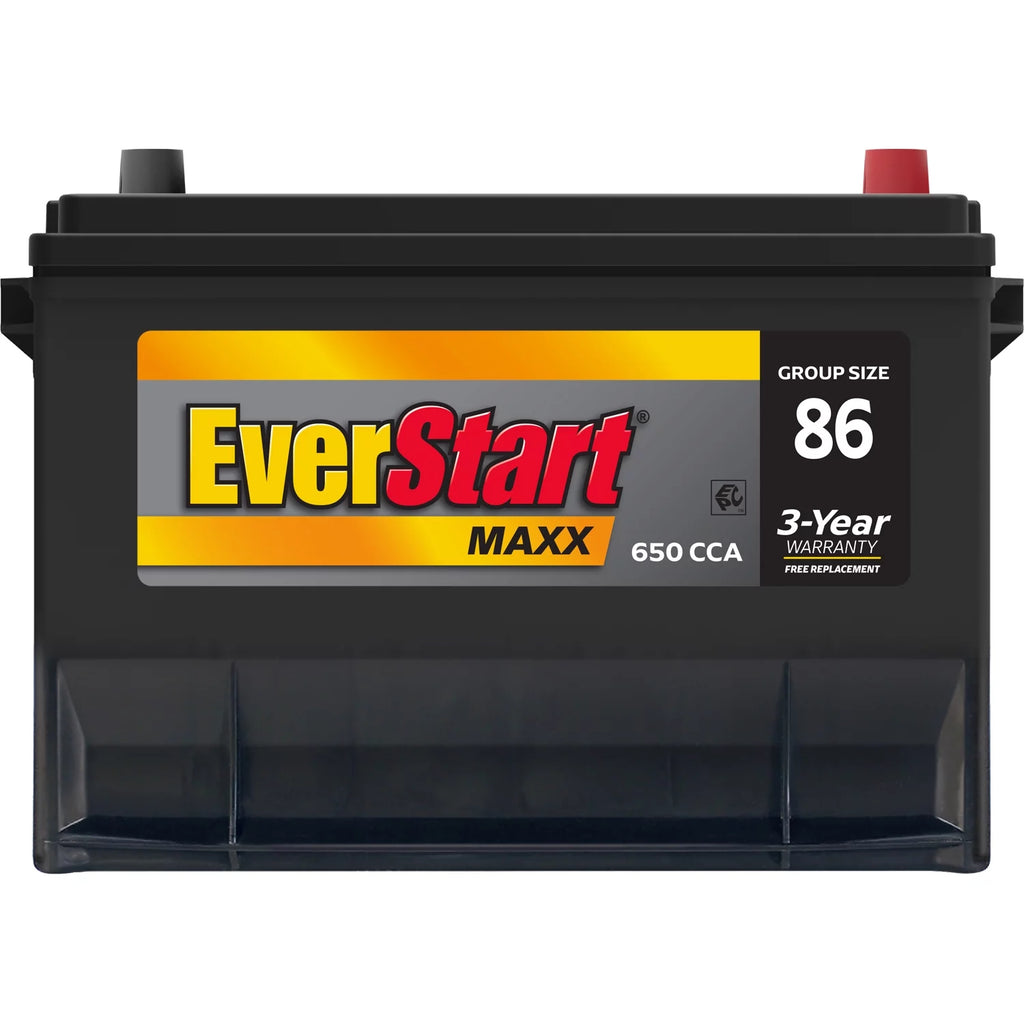 EverStart Maxx Lead Acid Automotive Battery, Group Size 86 12 Volt, 630 CCA
