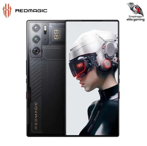 Nubia RedMagic 9 Pro 5G Smartphone, 120Hz Gaming Phone, Snapdragon 8 Gen 3, 6.8"AMOLED Screen, 16G+512GB, 80W Charger US Unlocked Cell Phone Black