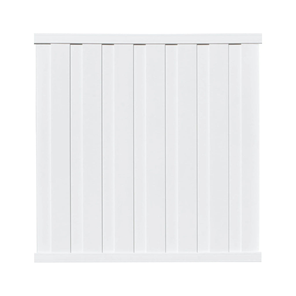 Bridgeport 6 ft. x 6 ft. White Vinyl Privacy Fence Panel