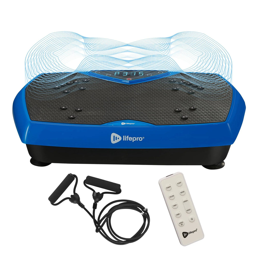 Lifepro Vibration Plate Exercise Machine Whole Full Body Workout Machine Blue