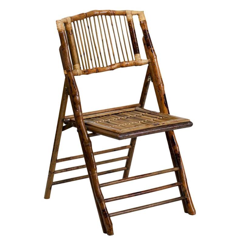 Bamboo Wood Folding Chair (4-Pack)