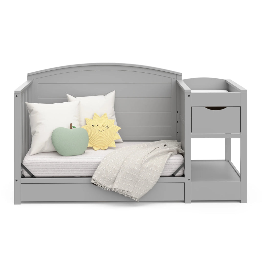 Graco Bellwood 5-in-1 Convertible Crib and Changer, White