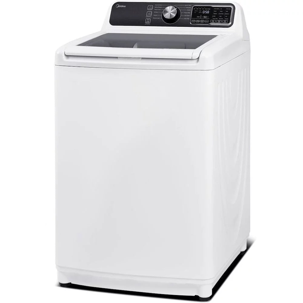 Midea MLV45N3BWW - Washing machine - width: 27 in - depth: 28.9 in - height: 45.6 in - top loading - 4.5 cu. ft - 700 rpm - white
