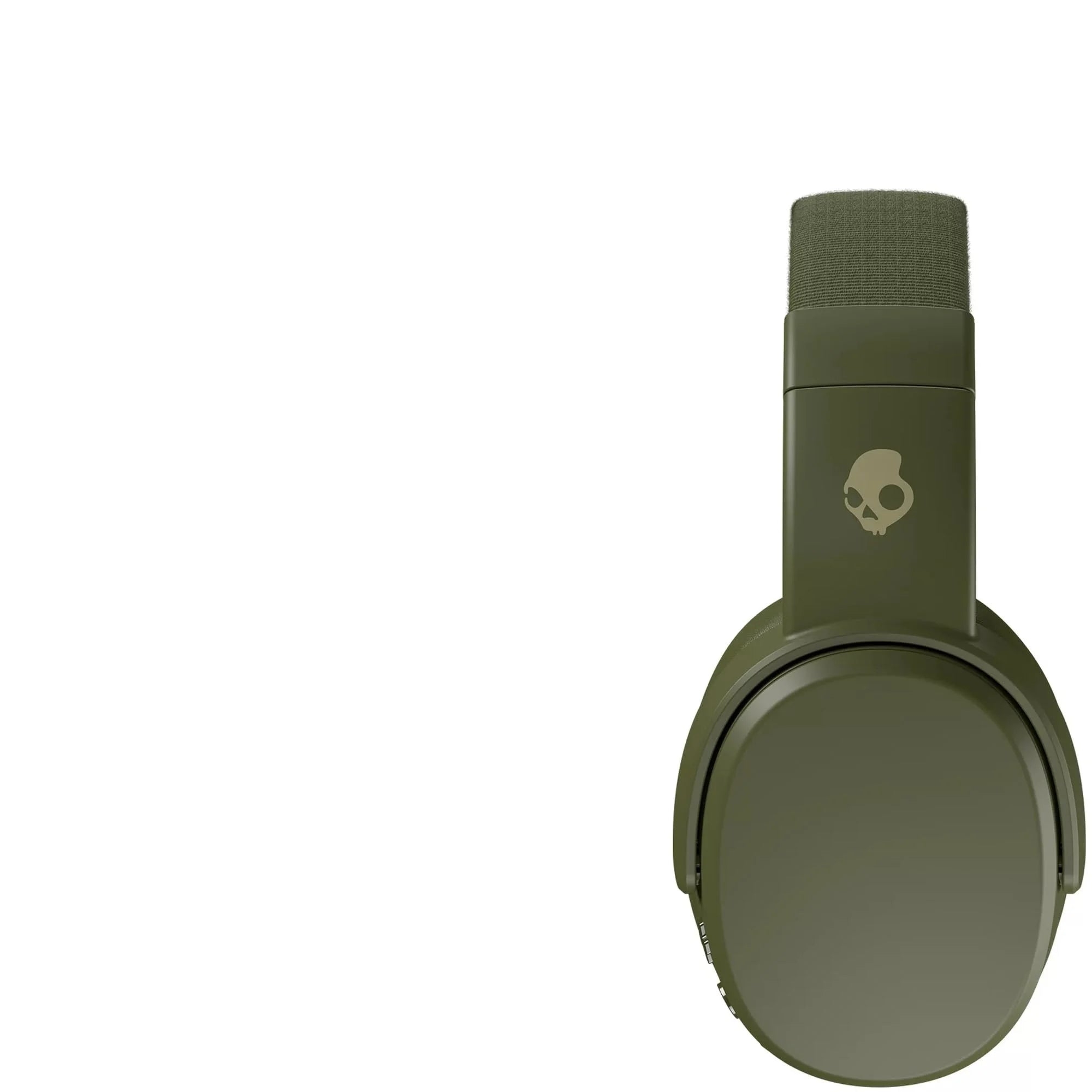 Skullcandy Crusher Wireless Over-The-Ear Headphones Bundle with GSR Premium Deluxe Carrying Pouch (Olive Green)