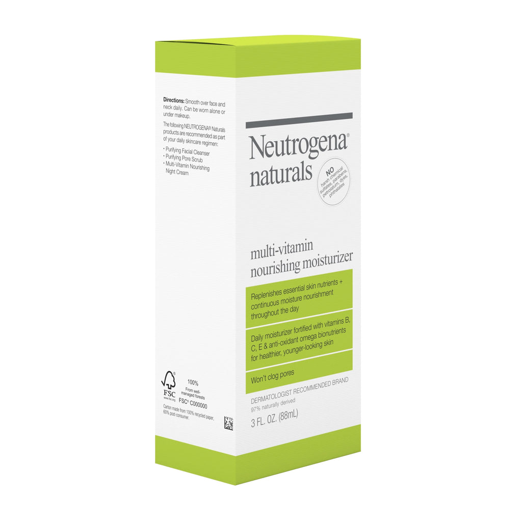 Neutrogena Naturals Multi-Vitamin Nourishing Daily Face Moisturizer, 3 fl oz