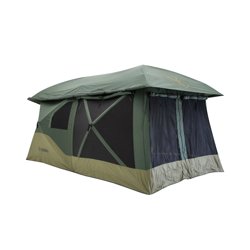 Gazelle Tents™, T4 Plus Hub Camping Tent Overland Edition, 4-8 Person, Alpine Green/Oak Moss-GT451GR