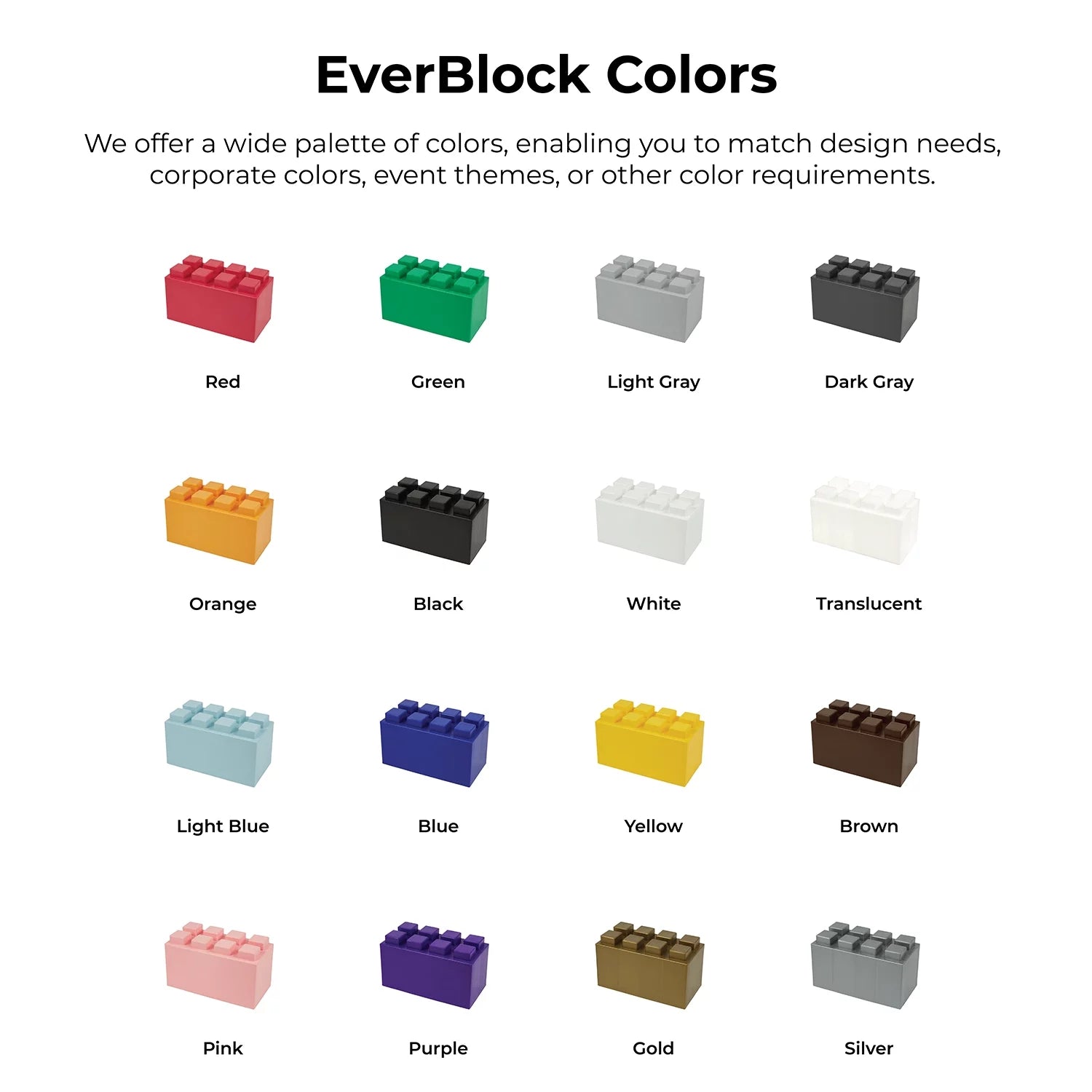 EverBlock 6’ x 7’ Open Stagger Wall Kit | Modular Building Blocks | Wall System for Display & Structures | Room Divider & Partition | Easy to Connect & Reuse | Indoor & Outdoor Use