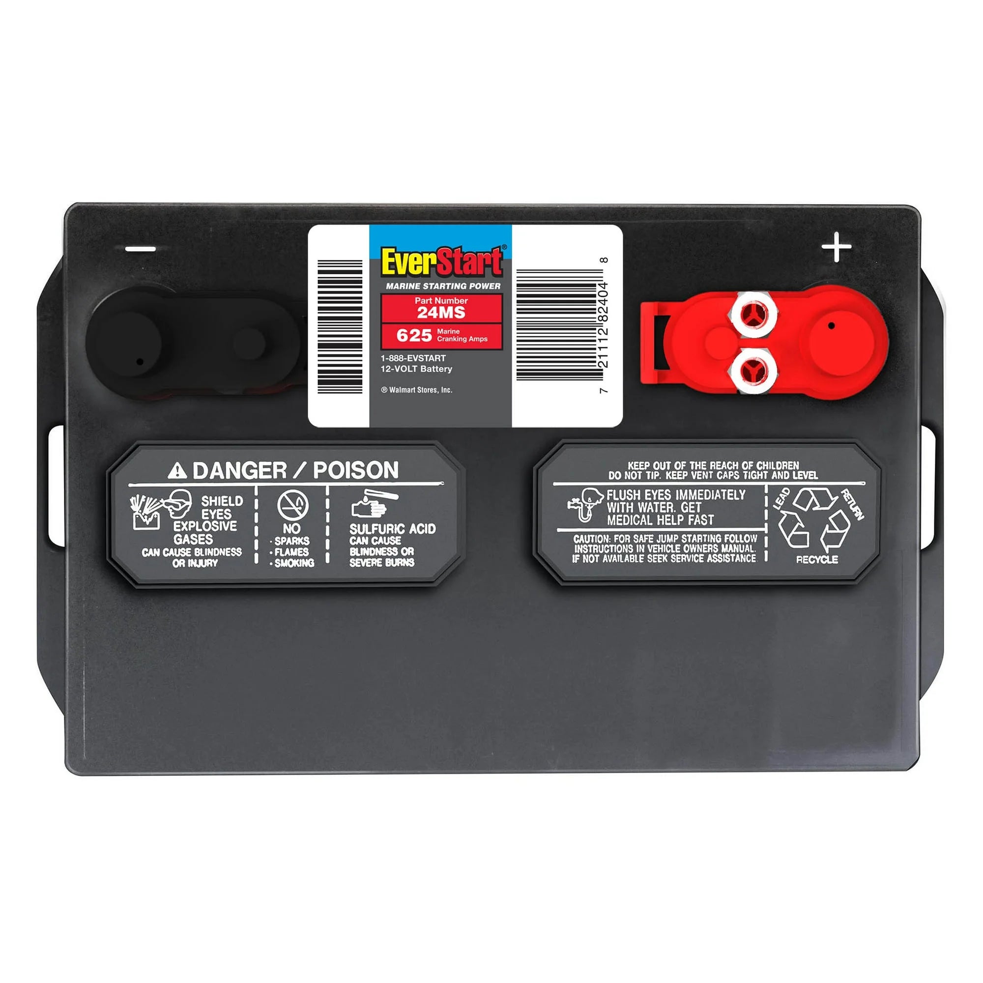 Everstart Marine 24MS Marine Starting Battery - 12 Volt - 625 MCA